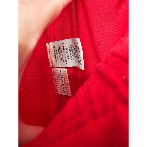 White Stag Red Cotton Blend Elastic-Waist High-Rise Pull-On Trousers Size XLP - Picture 4 of 4